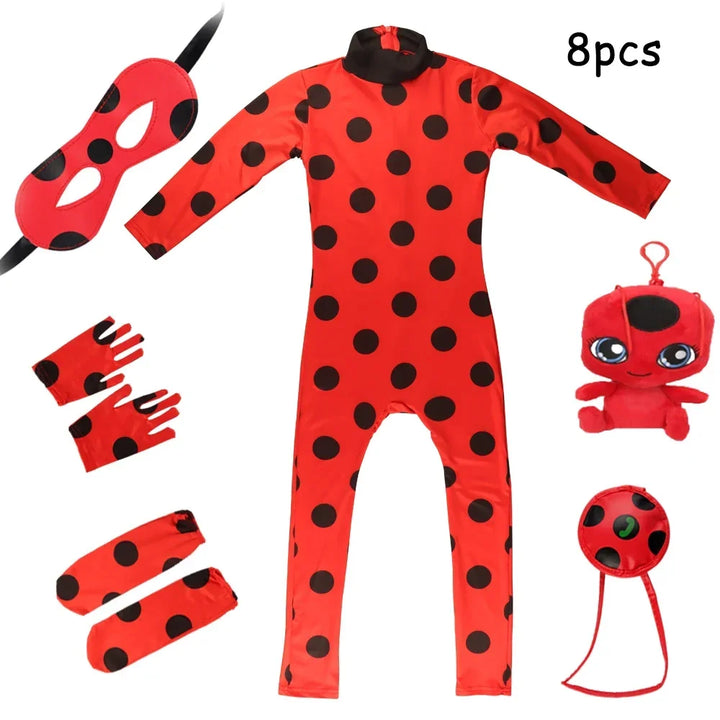Children's Anime Ladybird Costume with Mask