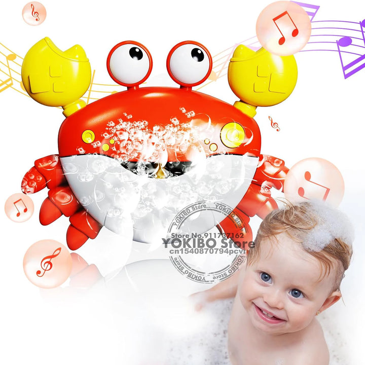Baby Bath Bubble Machine Crabs Frog Music